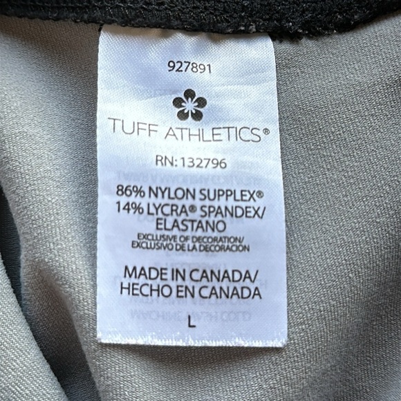 Tuff Athletics gray workout leggings, size L - Picture 10 of 11